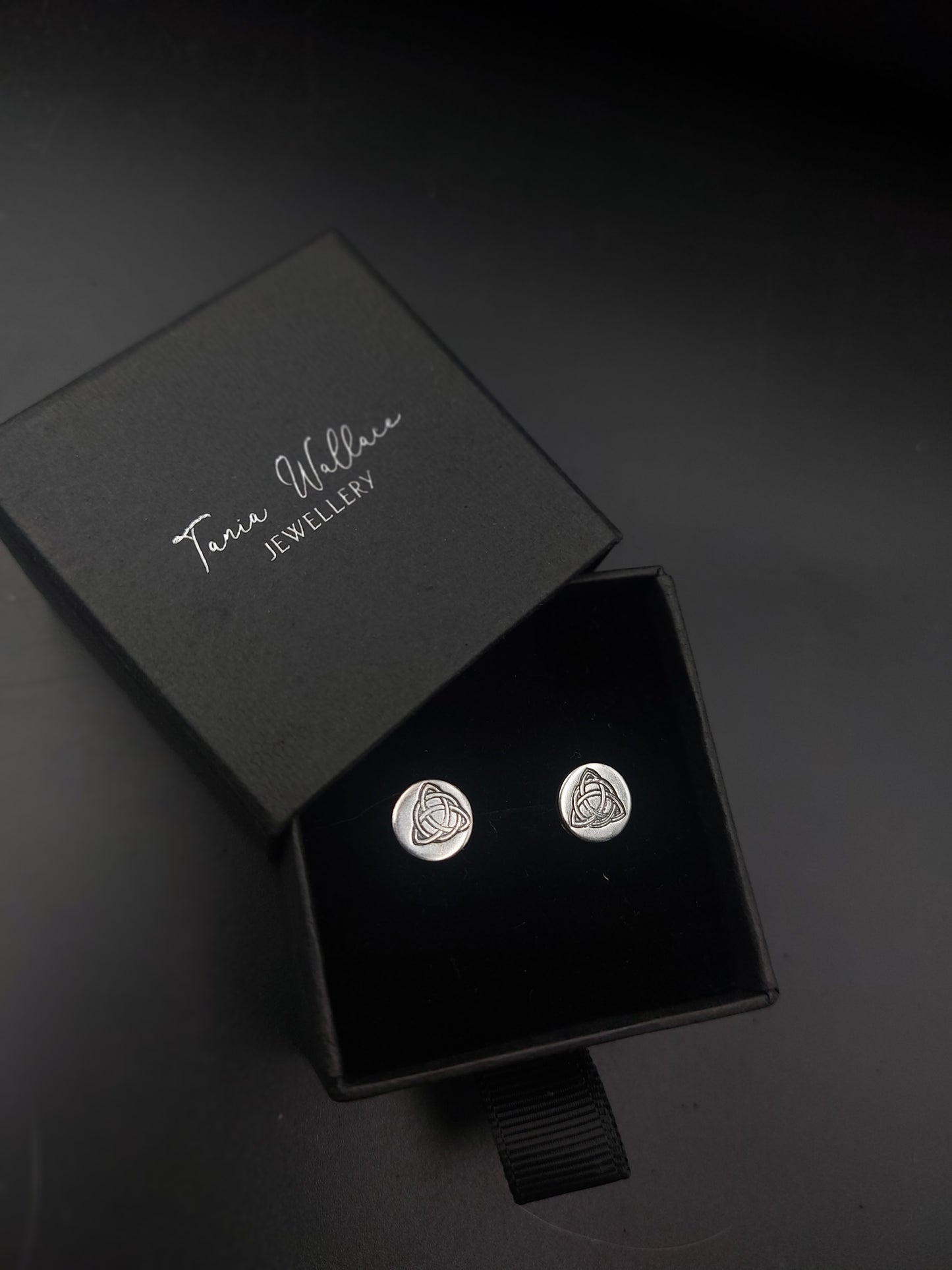Silver Celtic Studs