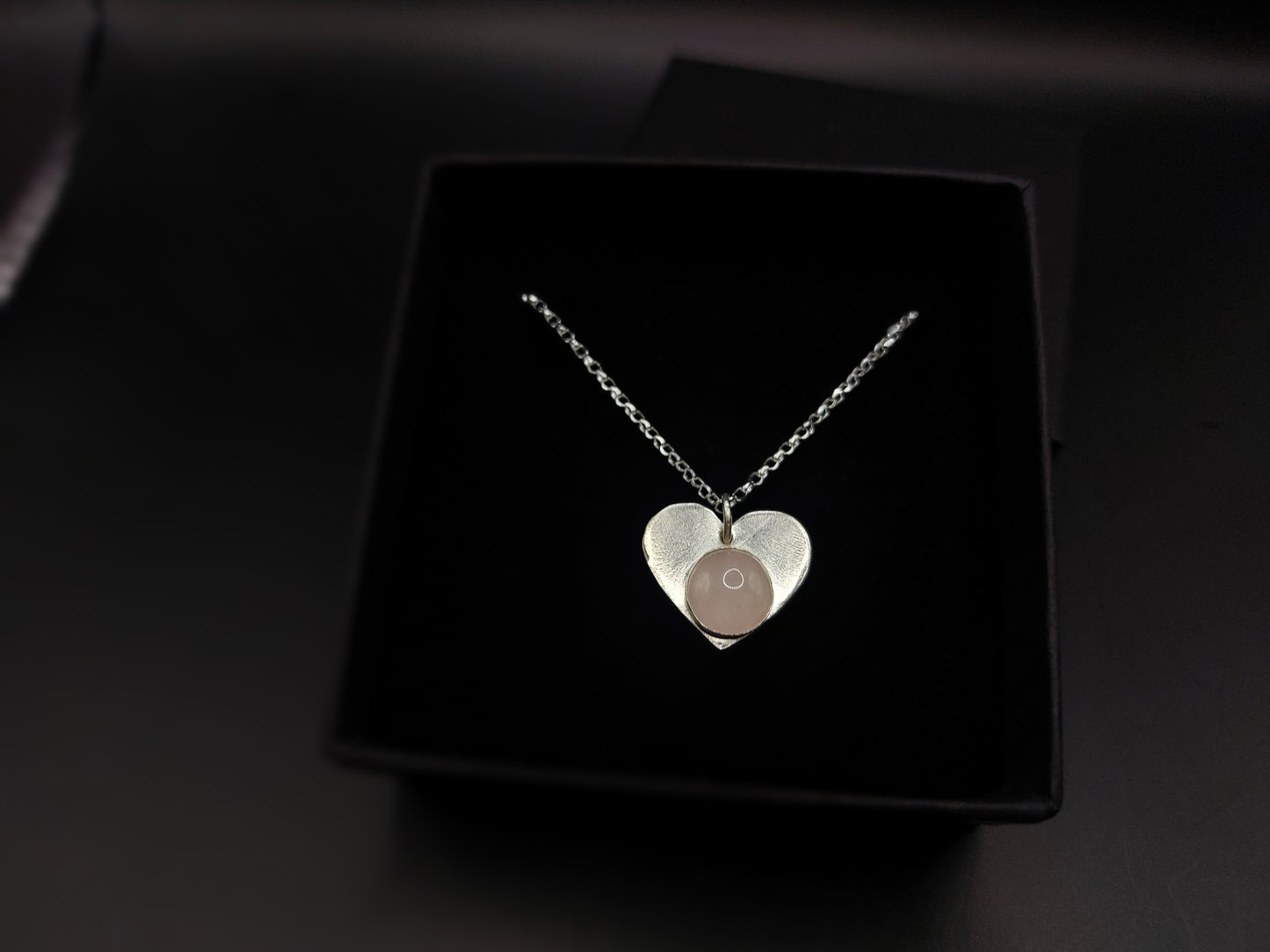 Rose Quartz Heart Pendant
