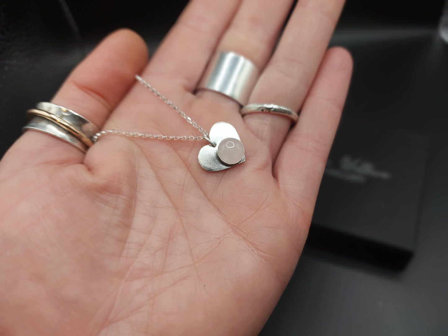 Rose Quartz Heart Pendant