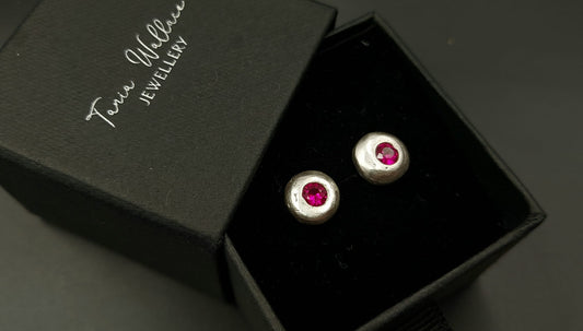 Sand Cast Gem Studs