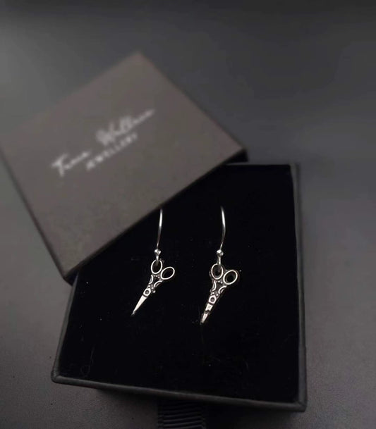 Sterling Silver Scissor Drops