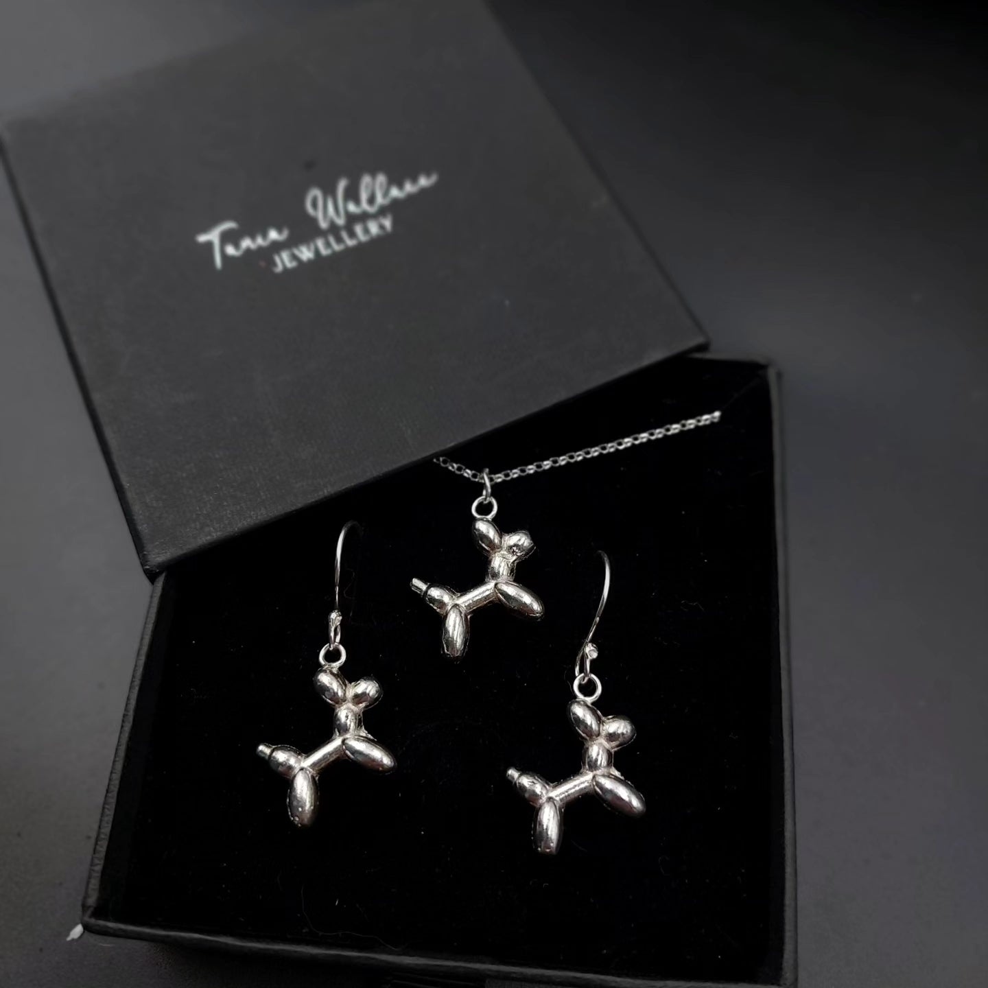 Balloon Dog Sterling Silver Necklace