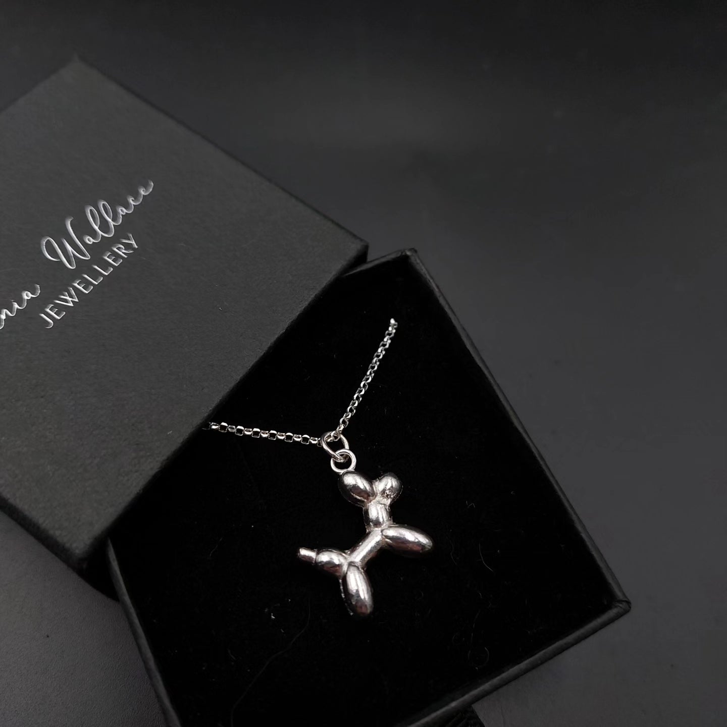 Balloon Dog Sterling Silver Necklace