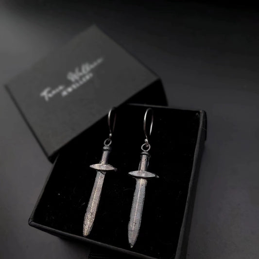 Sterling Silver Sword Drops