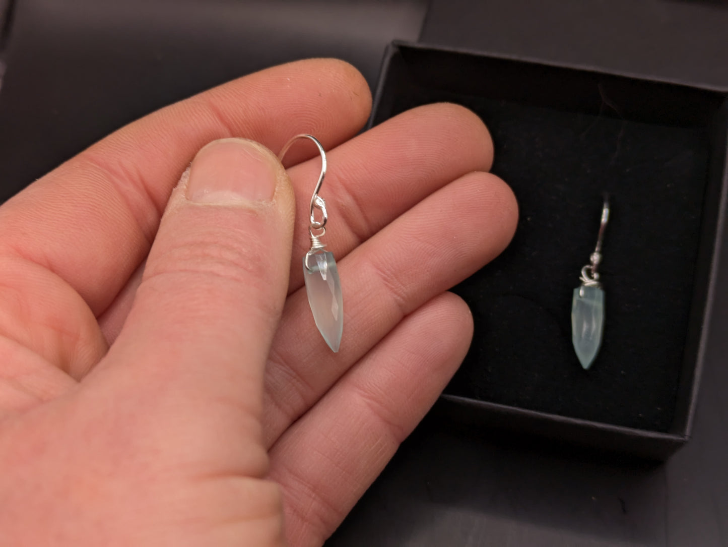 Chalcedony Bullet Drops