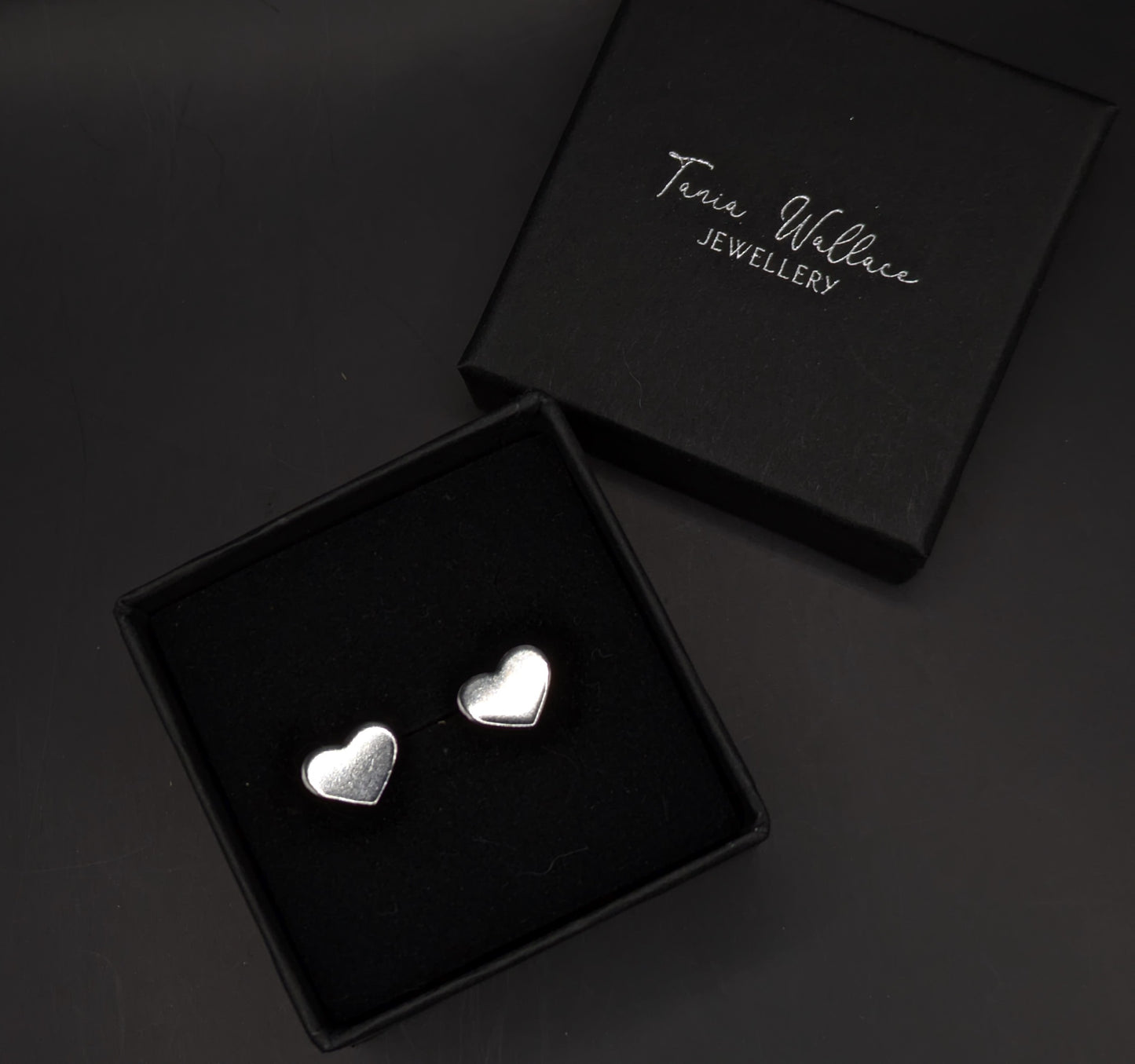 Sterling Silver Heart Studs