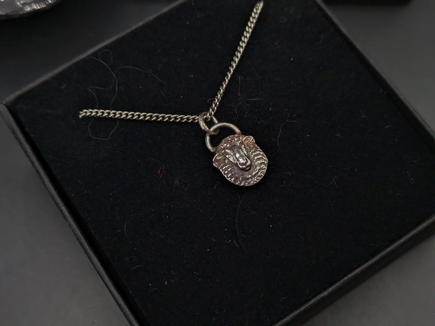 Solid Silver Sheep Pendant