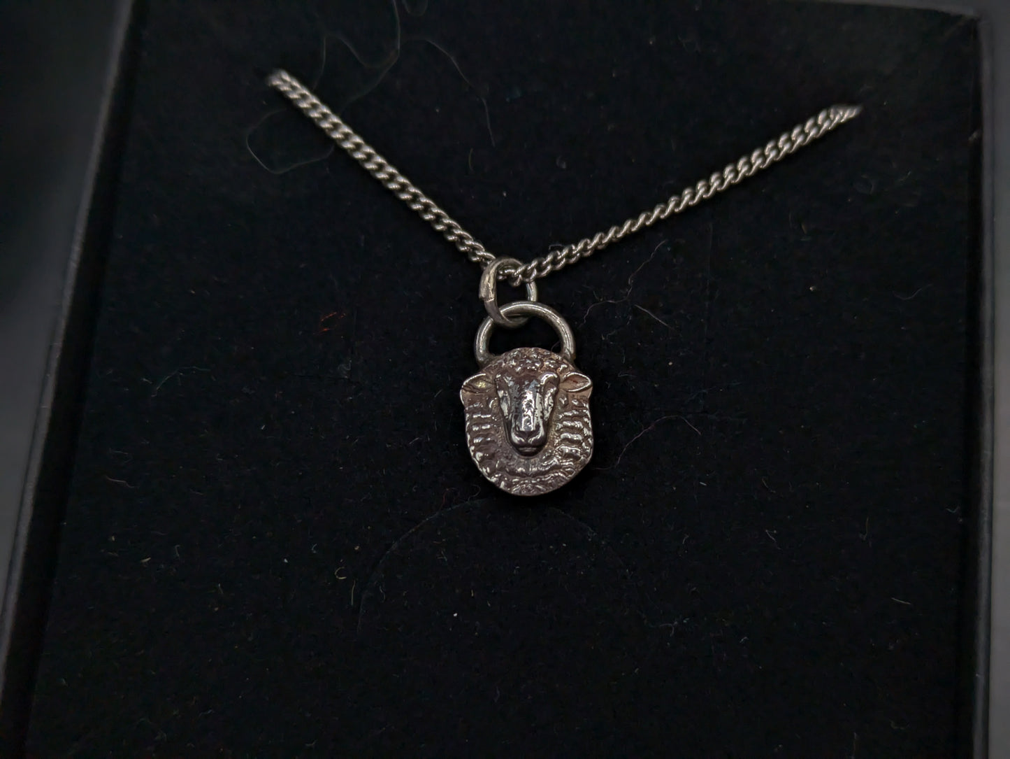 Solid Silver Sheep Pendant