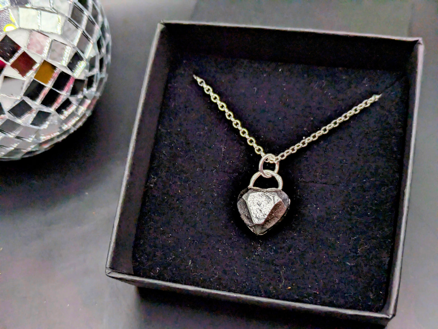 Faceted Heart Pendant