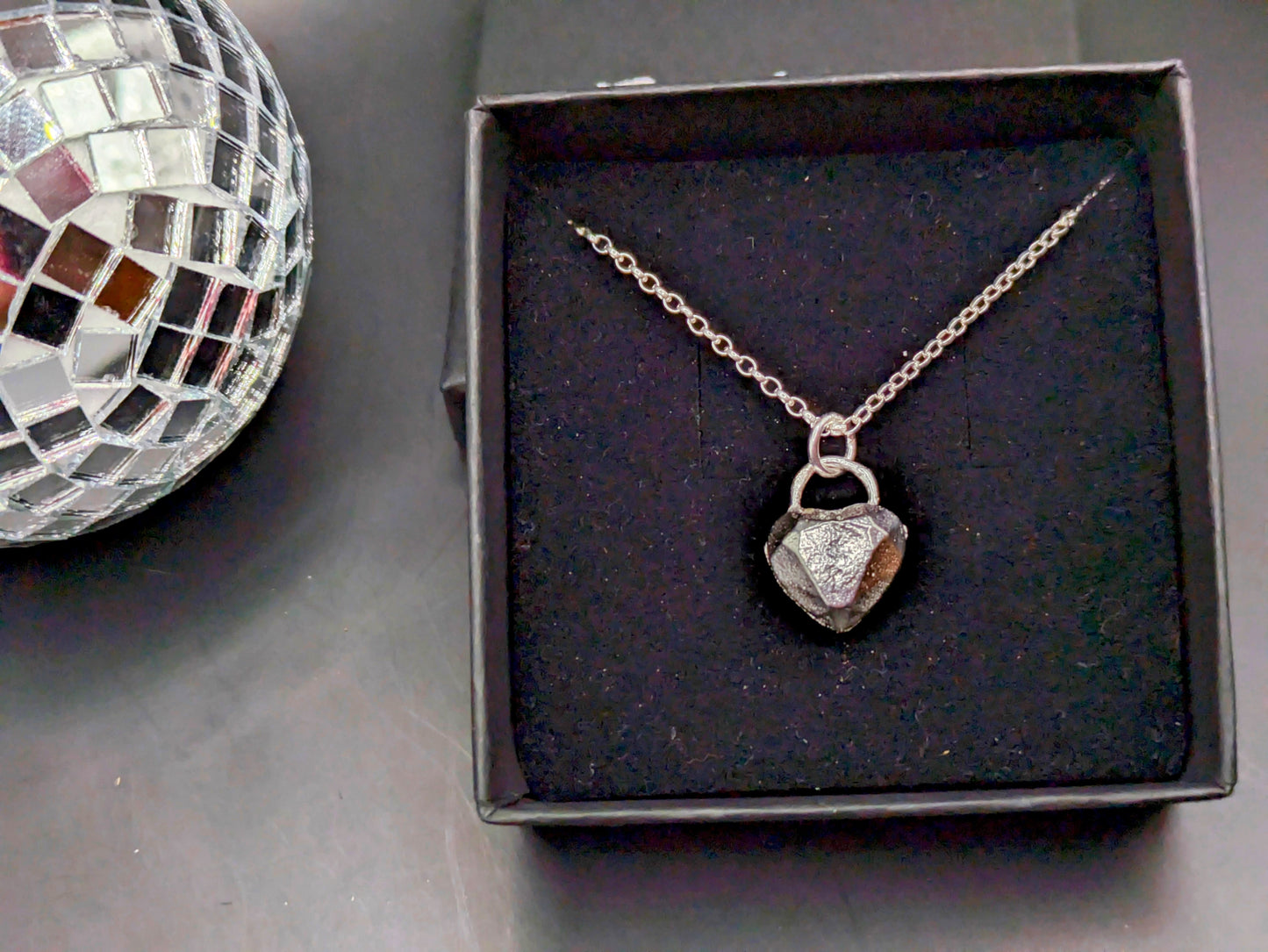 Faceted Heart Pendant