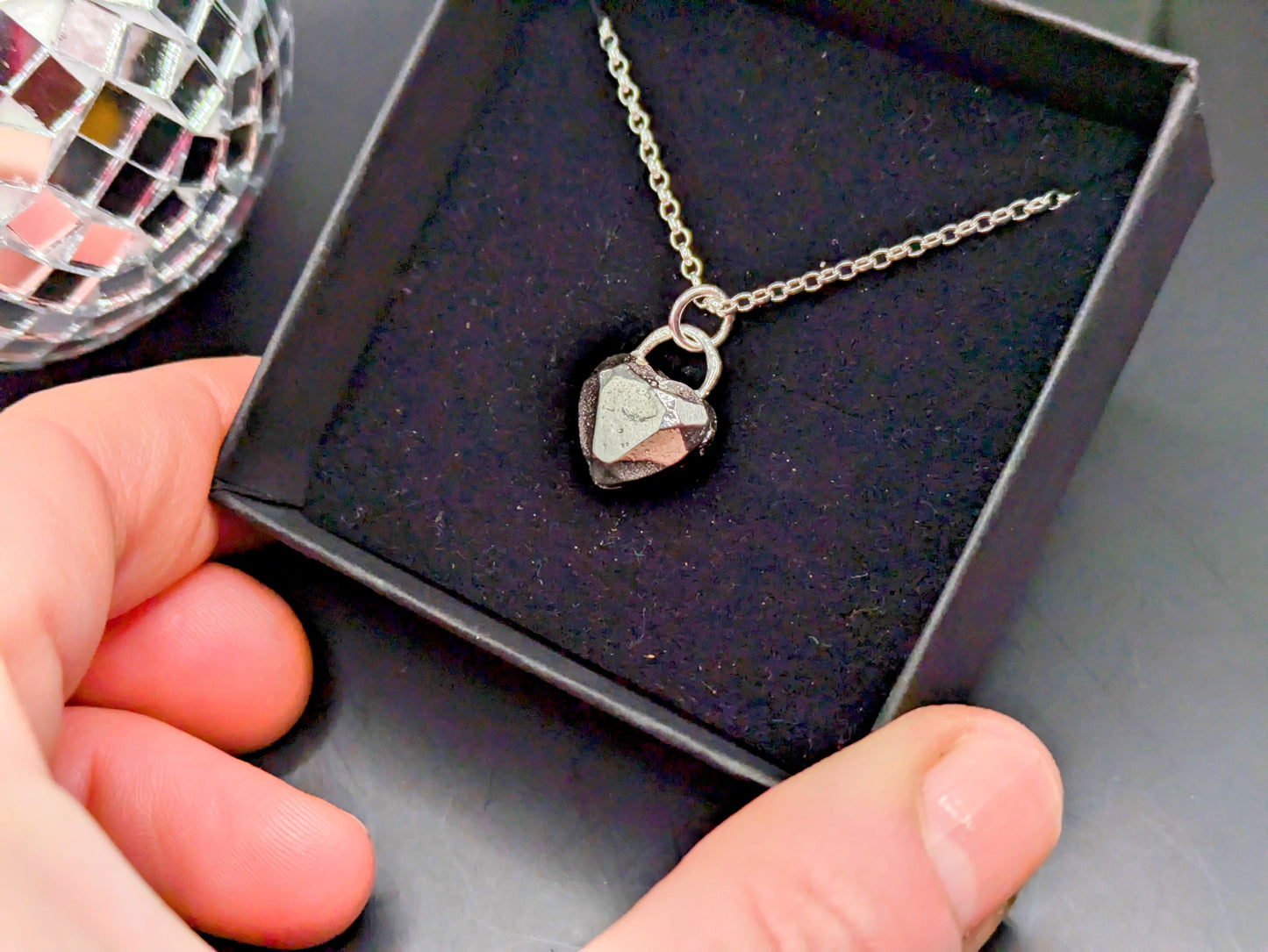 Faceted Heart Pendant