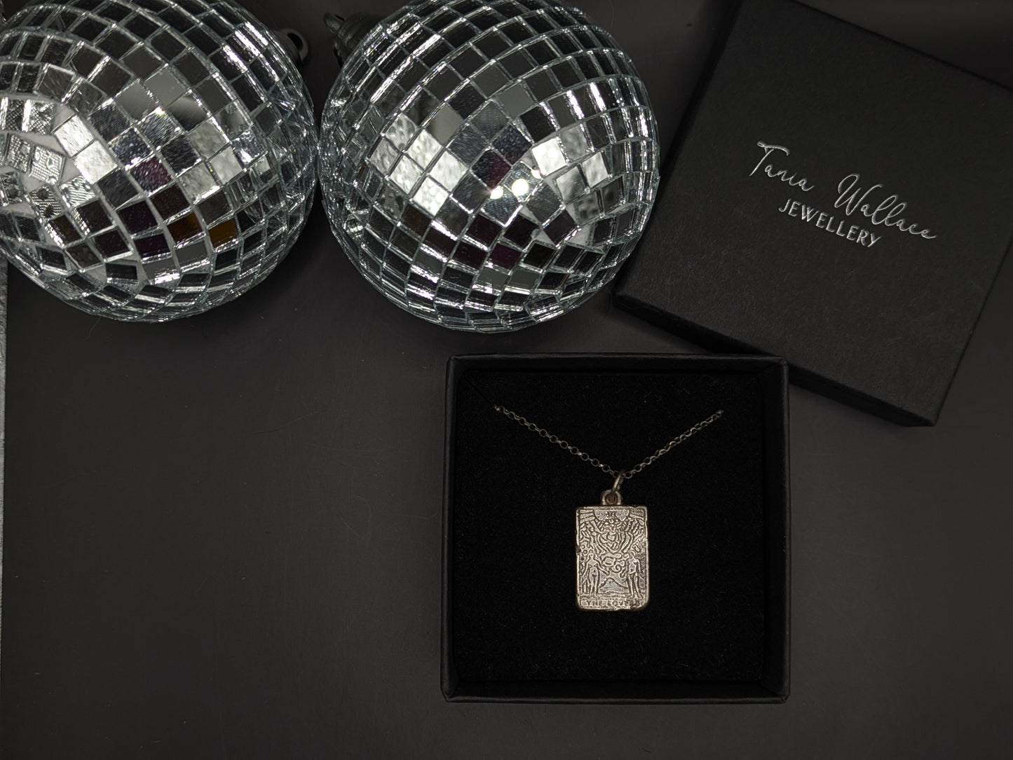 The Lovers Tarot Card Pendant