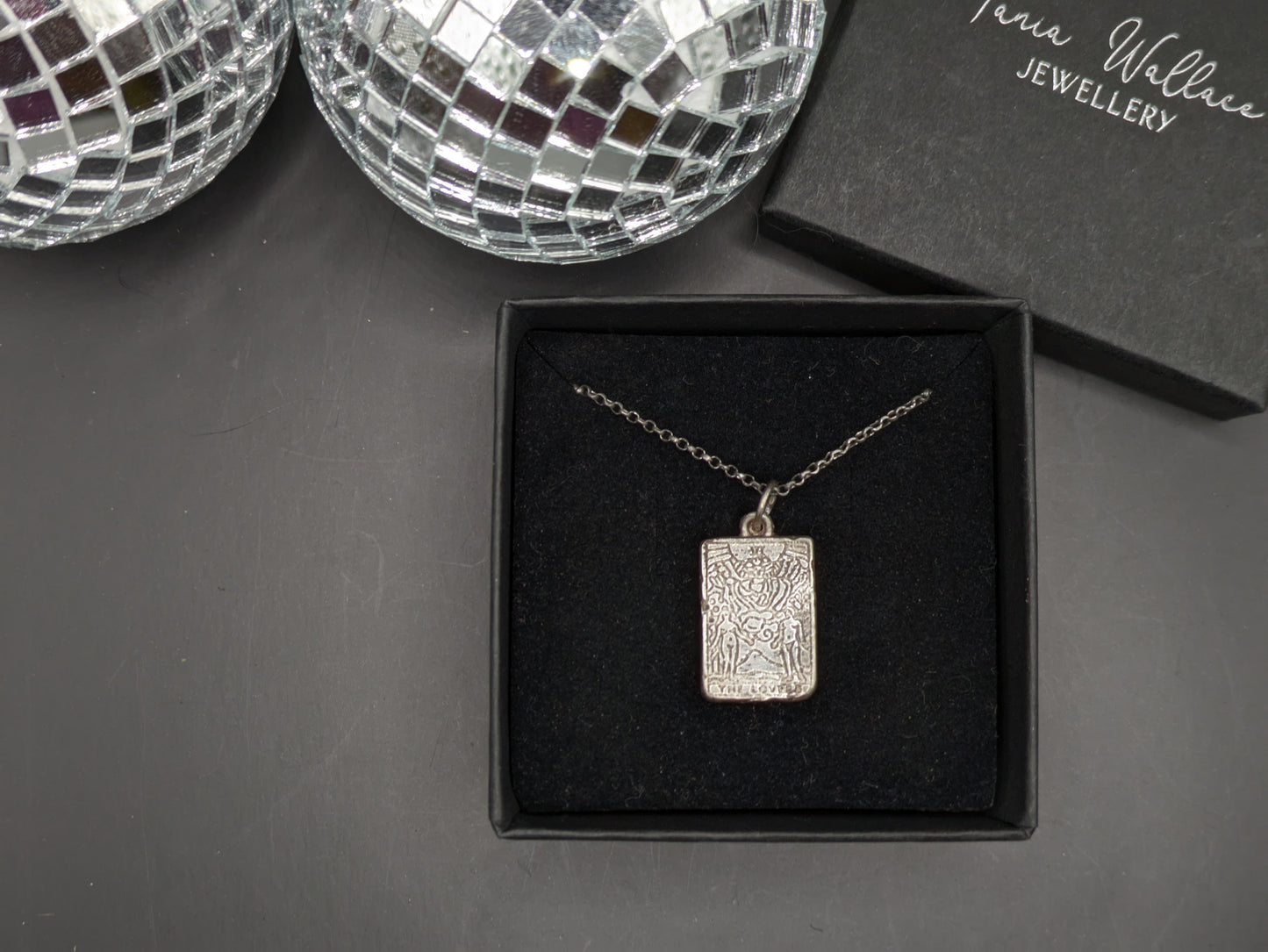 The Lovers Tarot Card Pendant