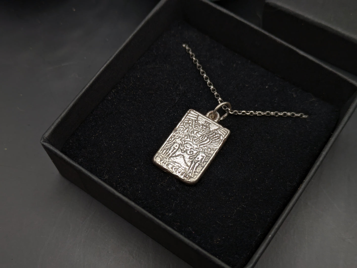 The Lovers Tarot Card Pendant
