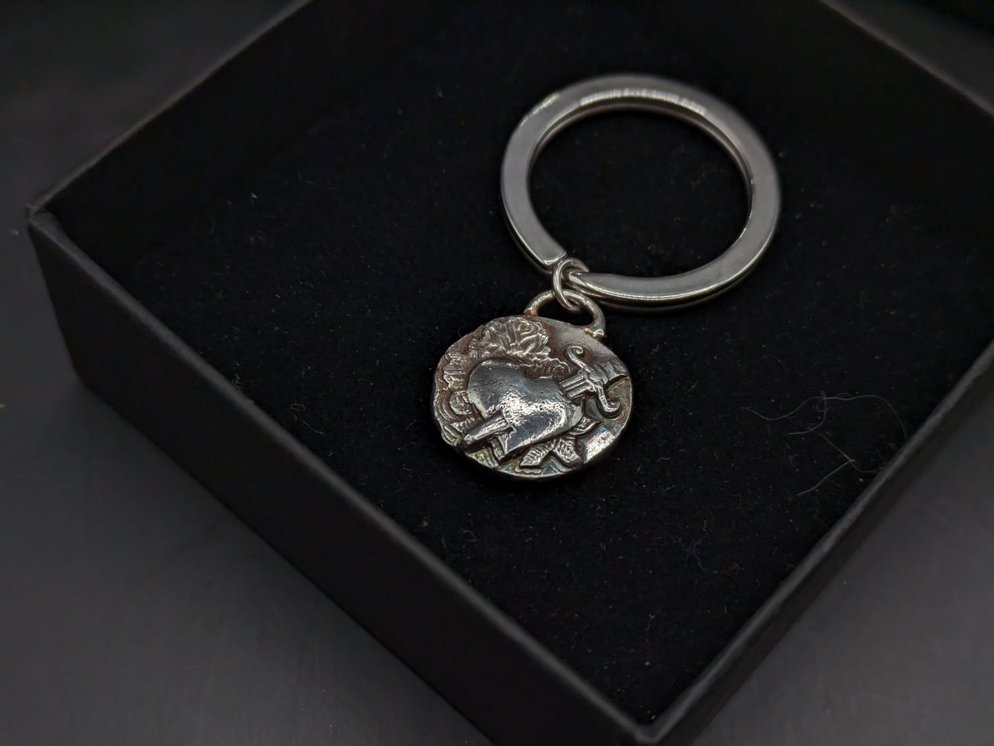 Heart and Dagger Keyring