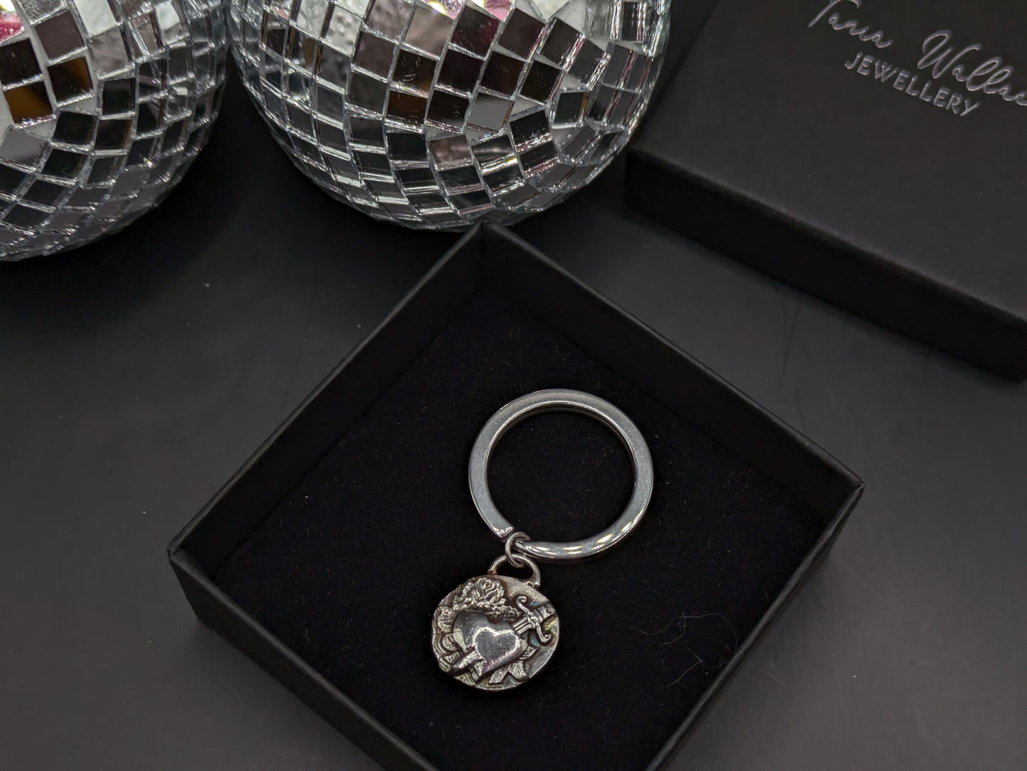 Heart and Dagger Keyring