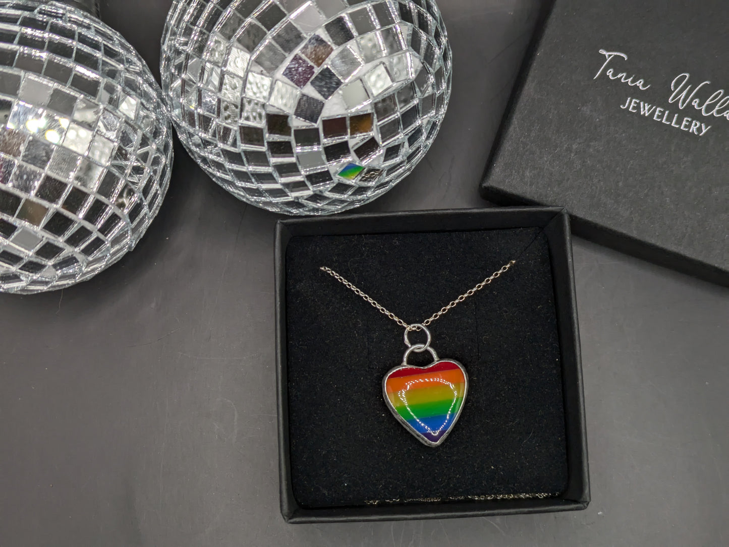 Rainbow Heart Pendant