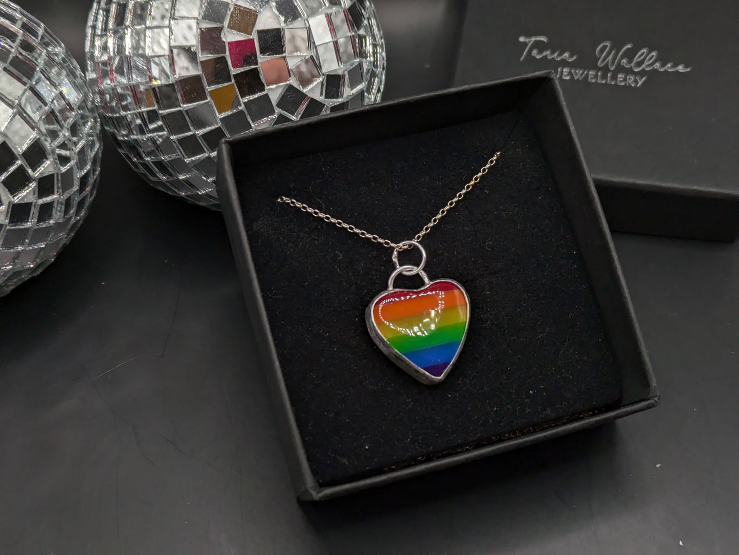 Rainbow Heart Pendant