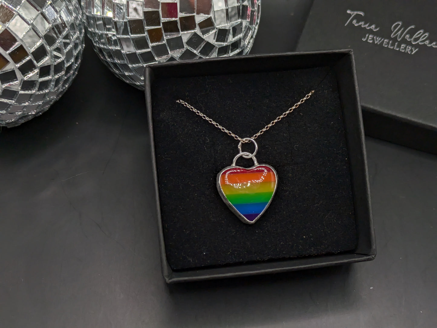 Rainbow Heart Pendant