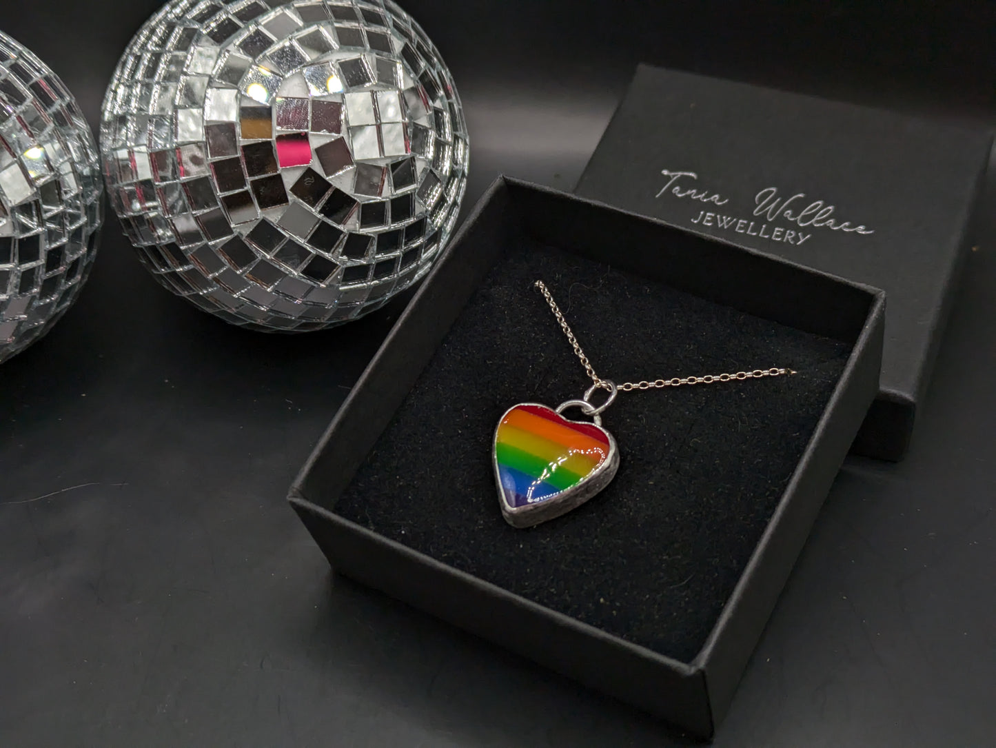 Rainbow Heart Pendant