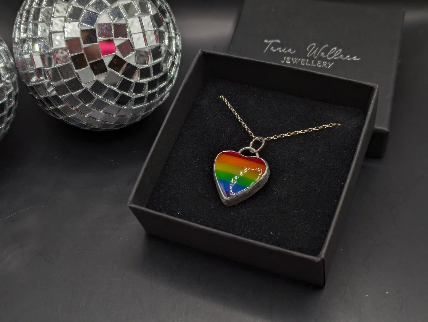 Rainbow Heart Pendant