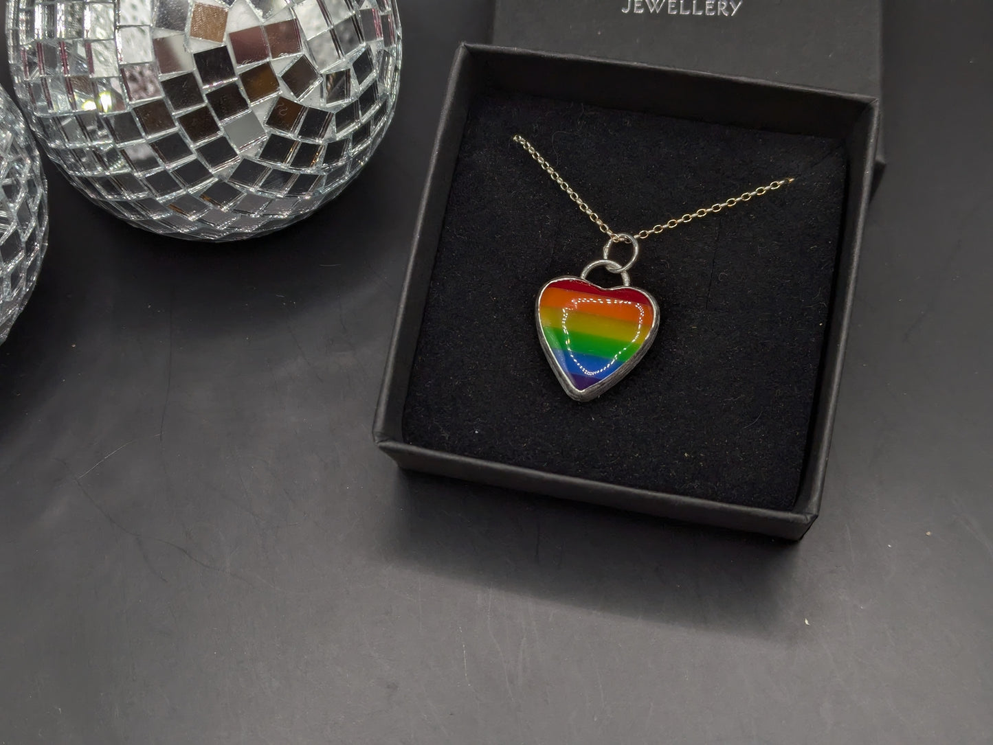 Rainbow Heart Pendant