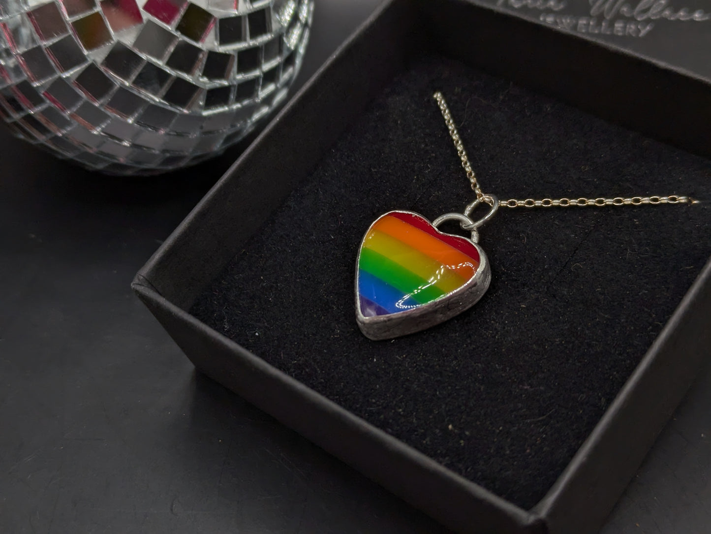 Rainbow Heart Pendant