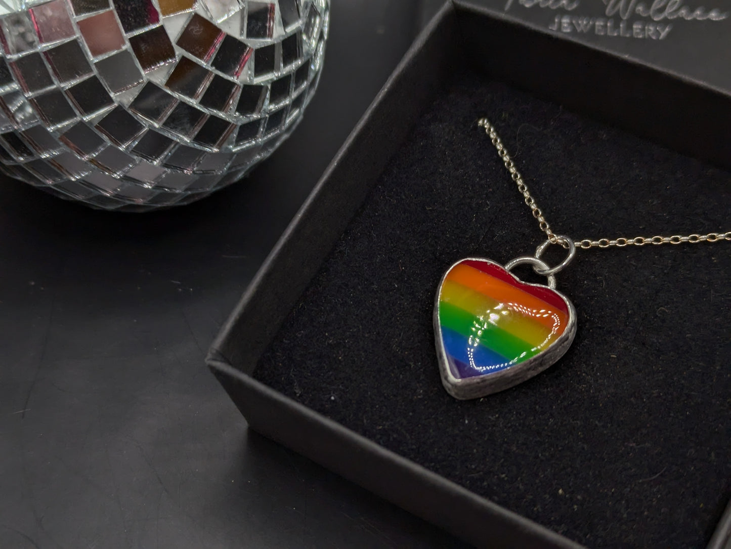 Rainbow Heart Pendant