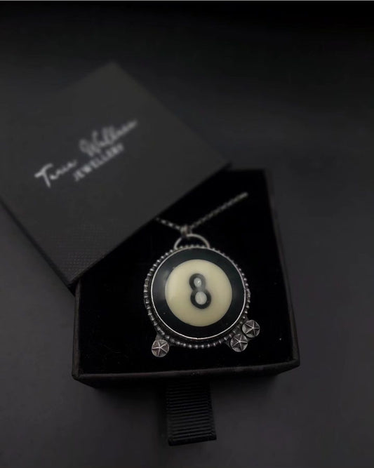 8 Ball and Star Pendant