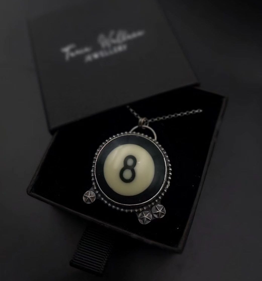8 Ball and Star Pendant