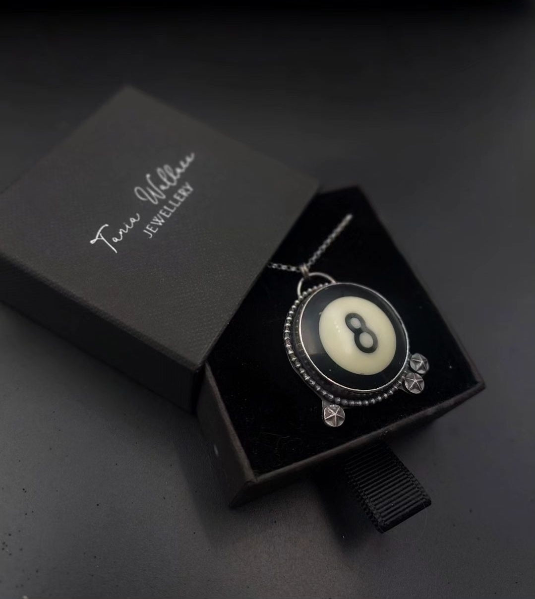 8 Ball and Star Pendant