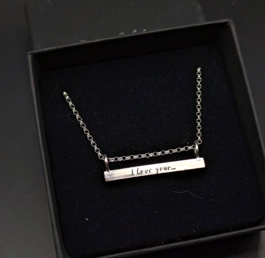 Secret message necklace!