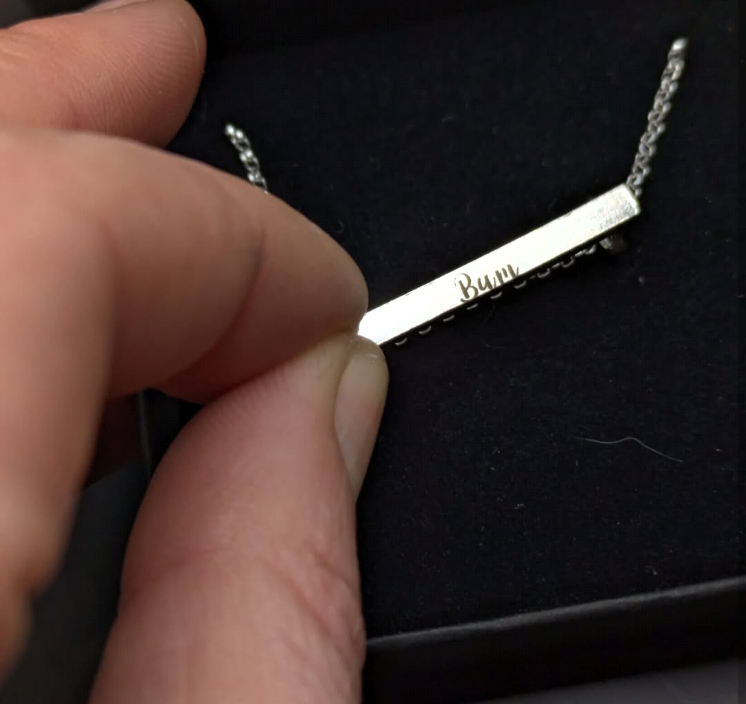 Secret message necklace!