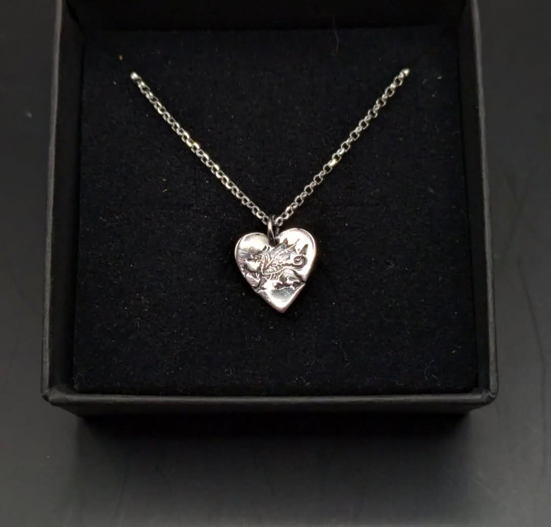 Welsh Dragon Heart Pendant