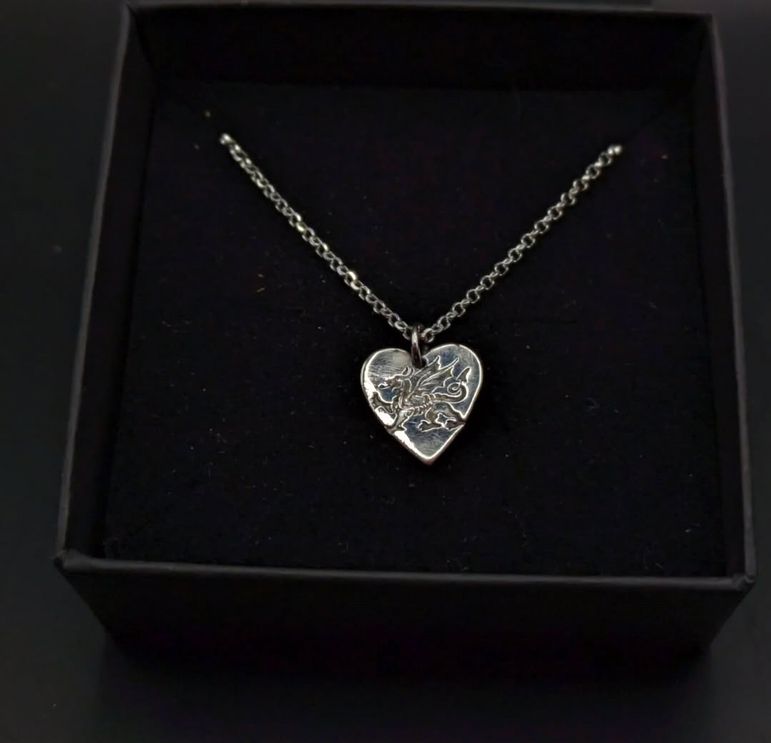 Welsh Dragon Heart Pendant