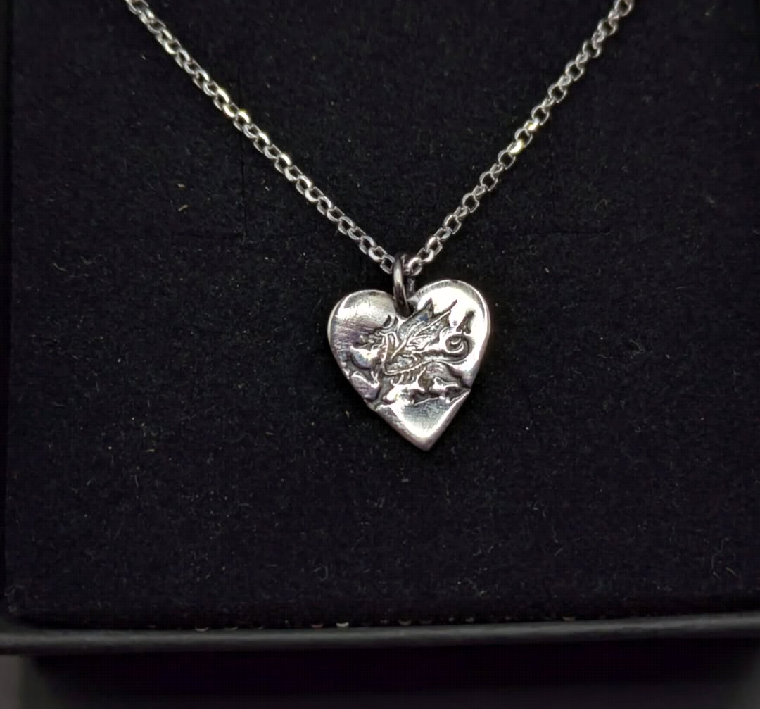 Welsh Dragon Heart Pendant