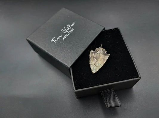 Men's sand cast arrowhead pendant