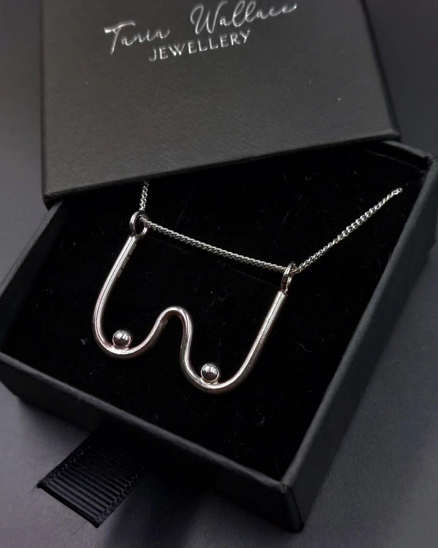 Sterling Silver Boobs Pendant