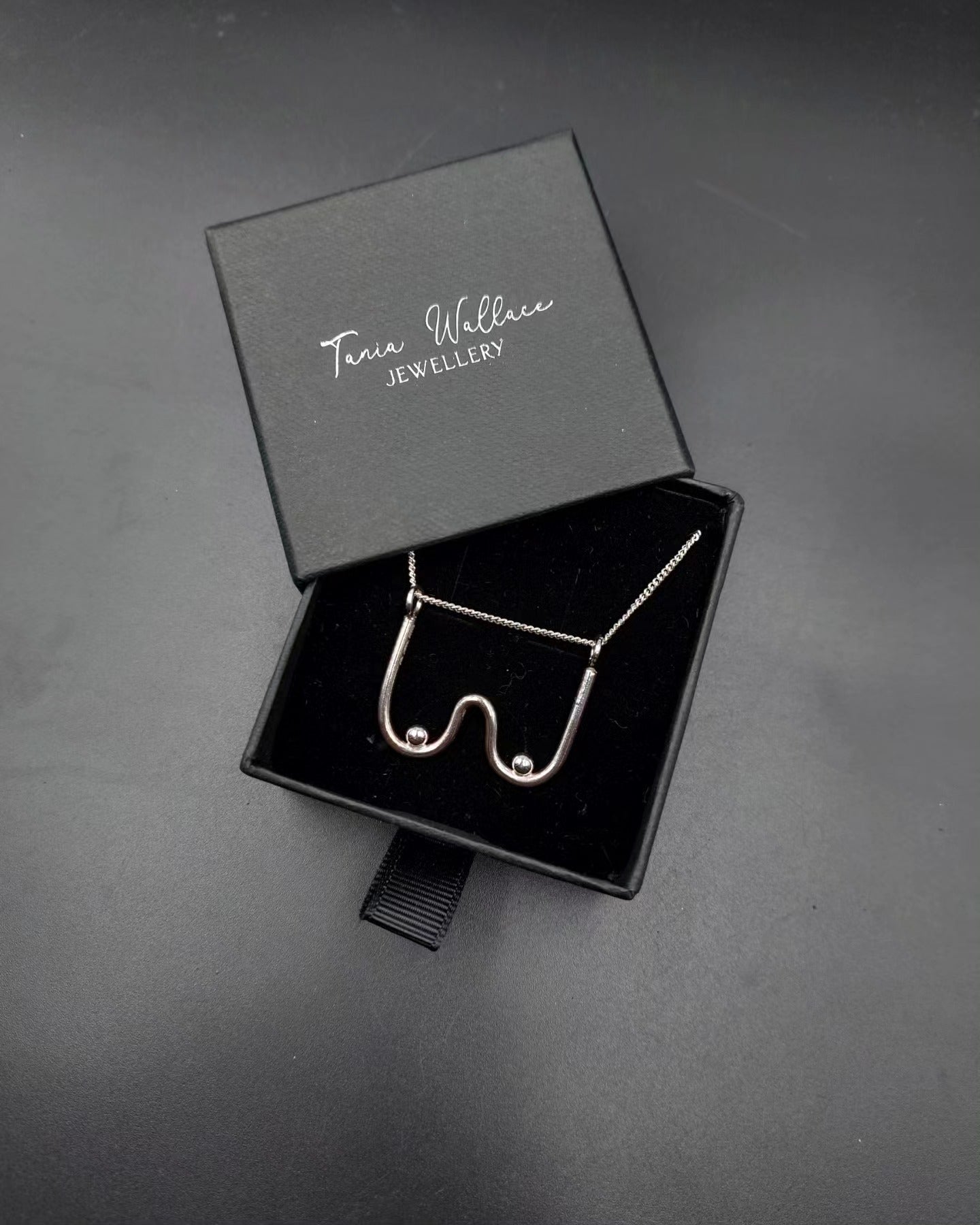 Sterling Silver Boobs Pendant