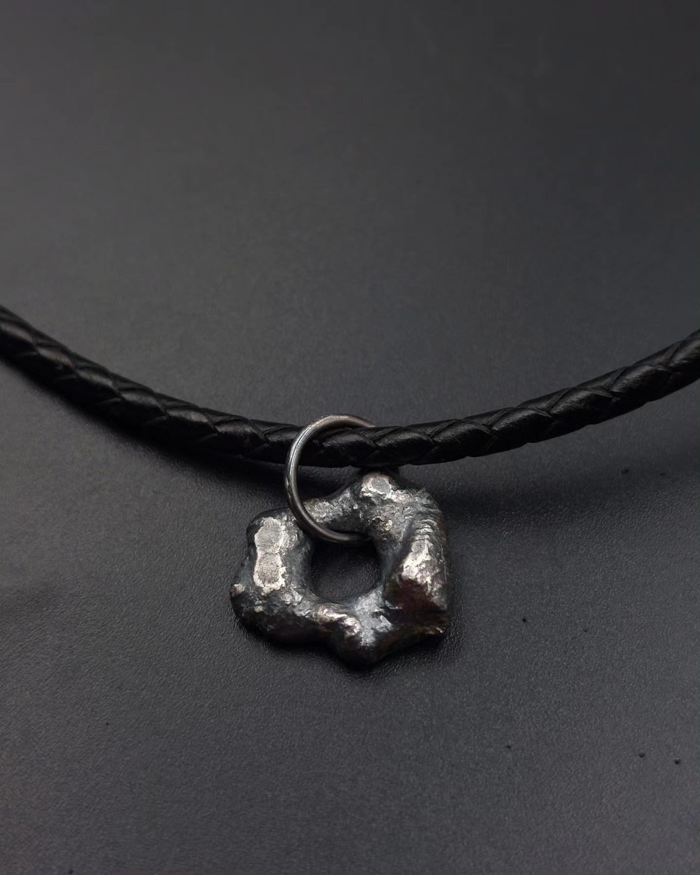 Unique Sterling Silver Doughnut Pendant