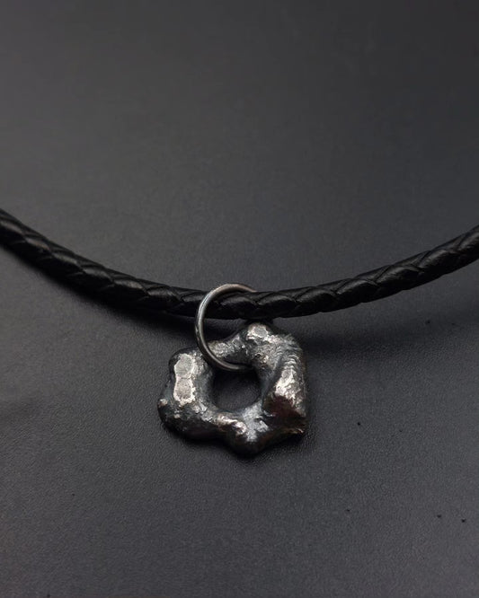 Unique Sterling Silver Doughnut Pendant
