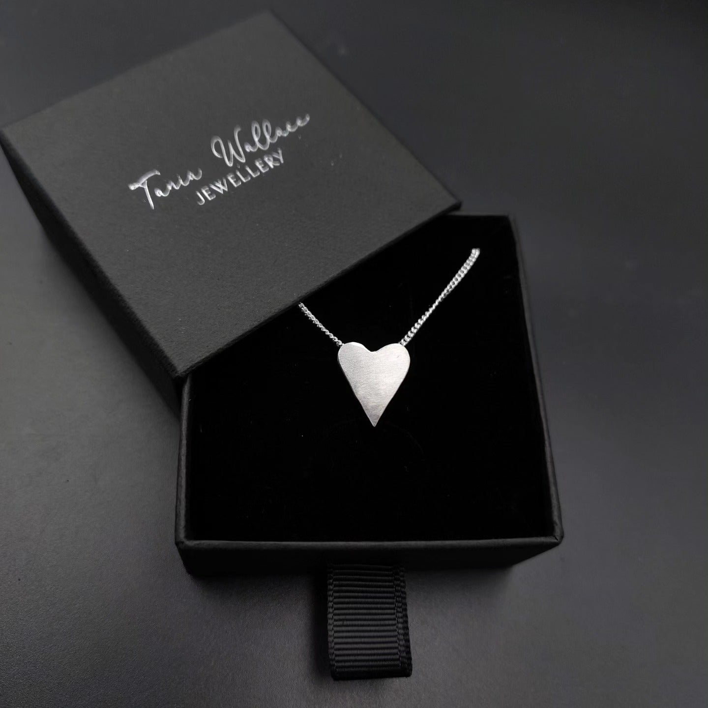 Satin Finish Heart Pendant