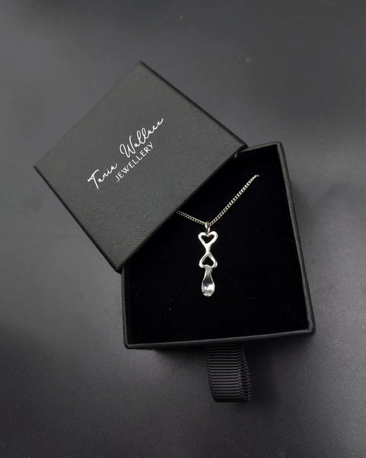 Silver Love Spoon Pendant