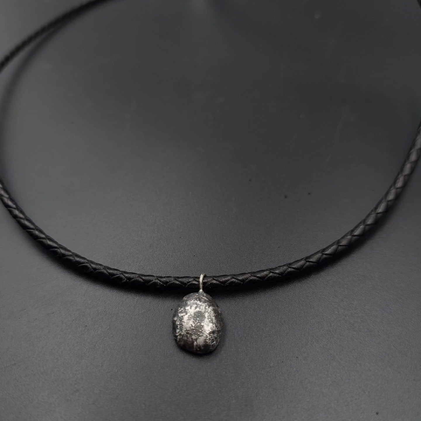 Unique Sterling Silver Nugget Pendant