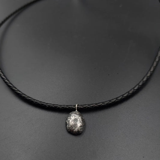 Unique Sterling Silver Nugget Pendant