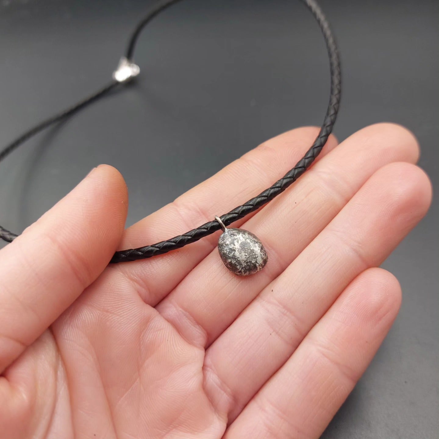 Unique Sterling Silver Nugget Pendant