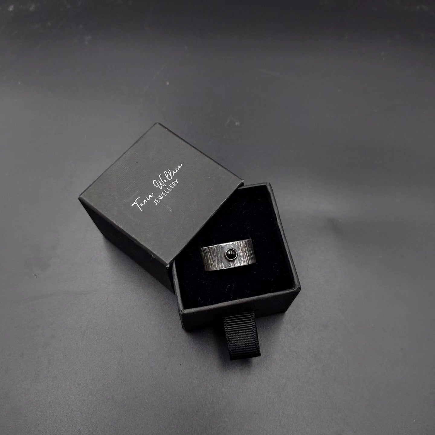 Darkened Unisex Band Ring