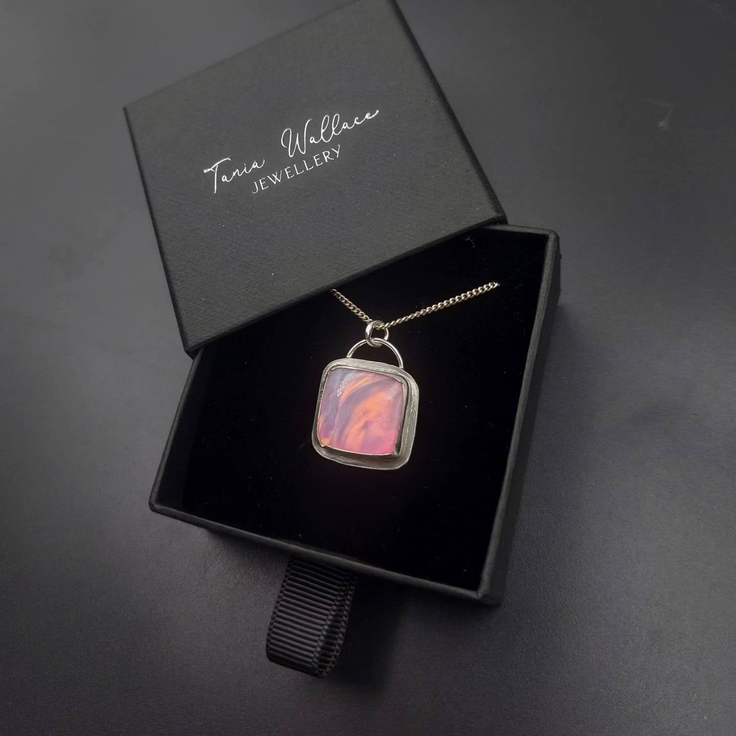 Pastel Synthetic Opal Pendant