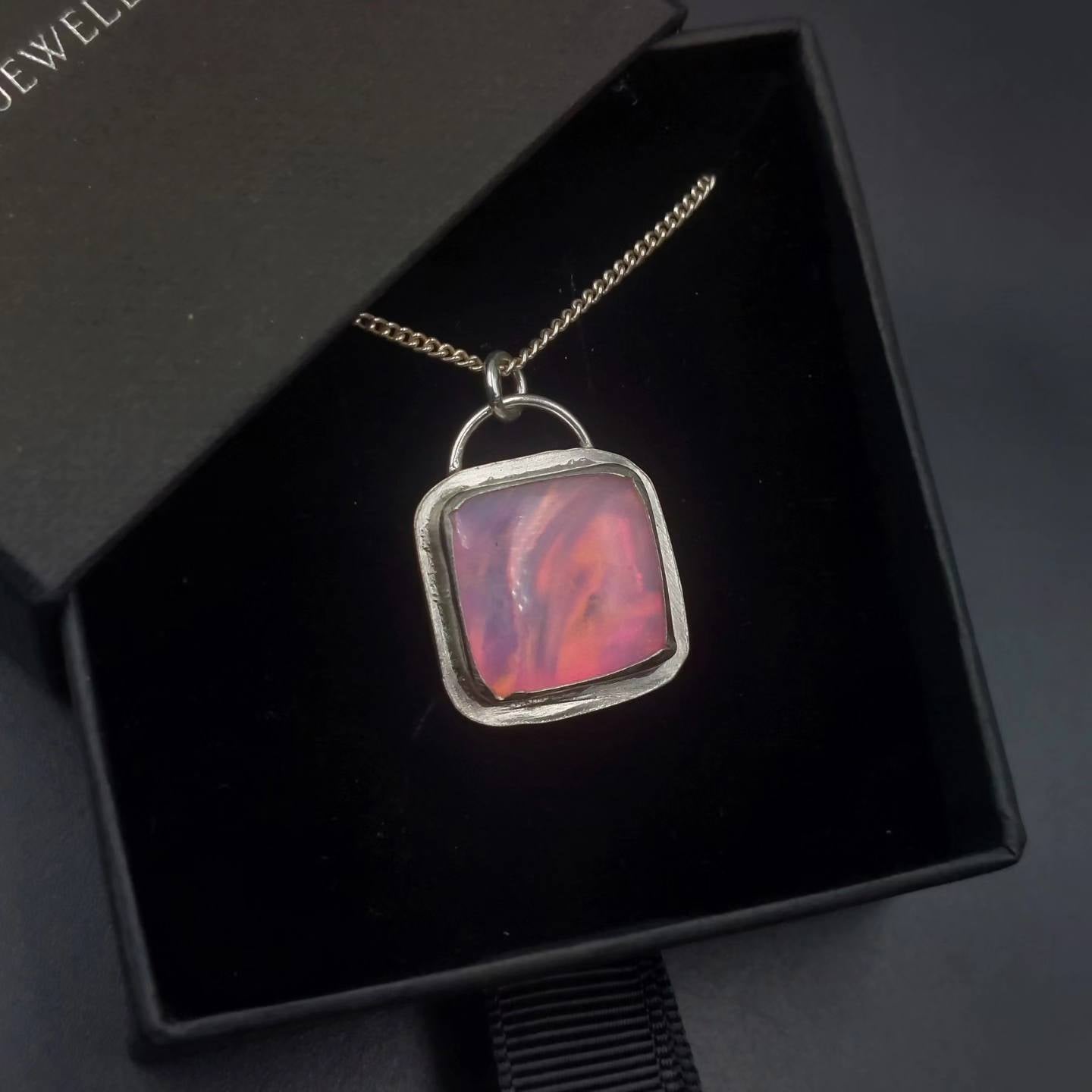 Pastel Synthetic Opal Pendant