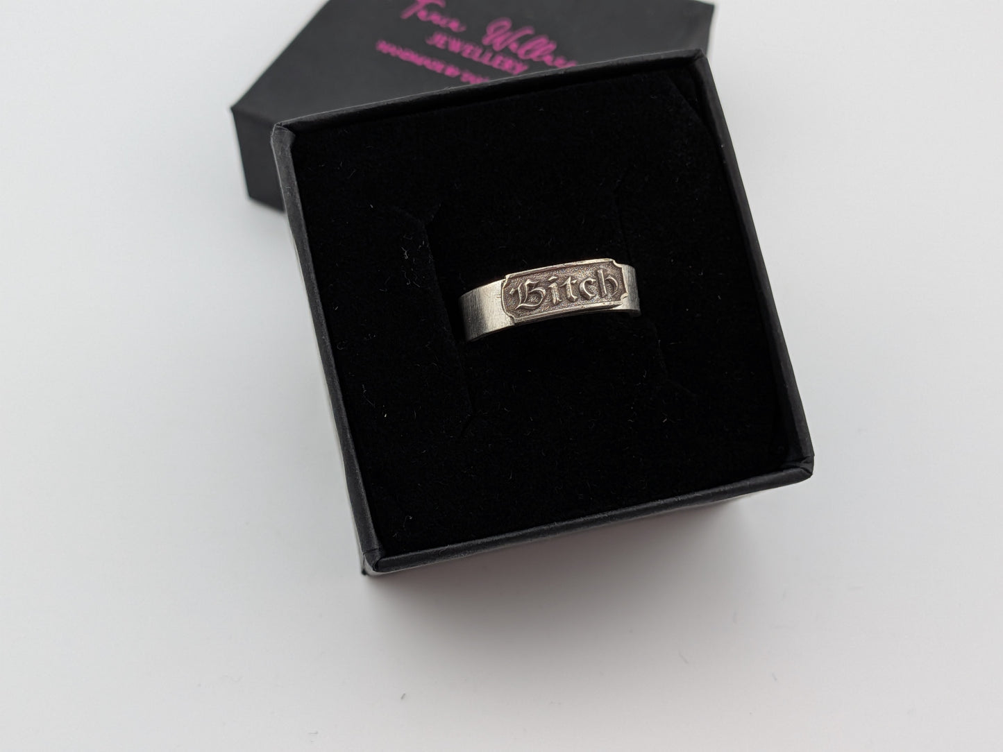Sterling Silver Bitch Ring